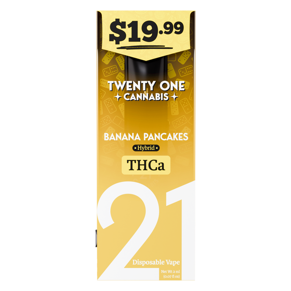 Twenty One Cannabis Disposable 2ml THCA Pre-Priced 19.99 (6 Pack) (By Mellow Fellow)