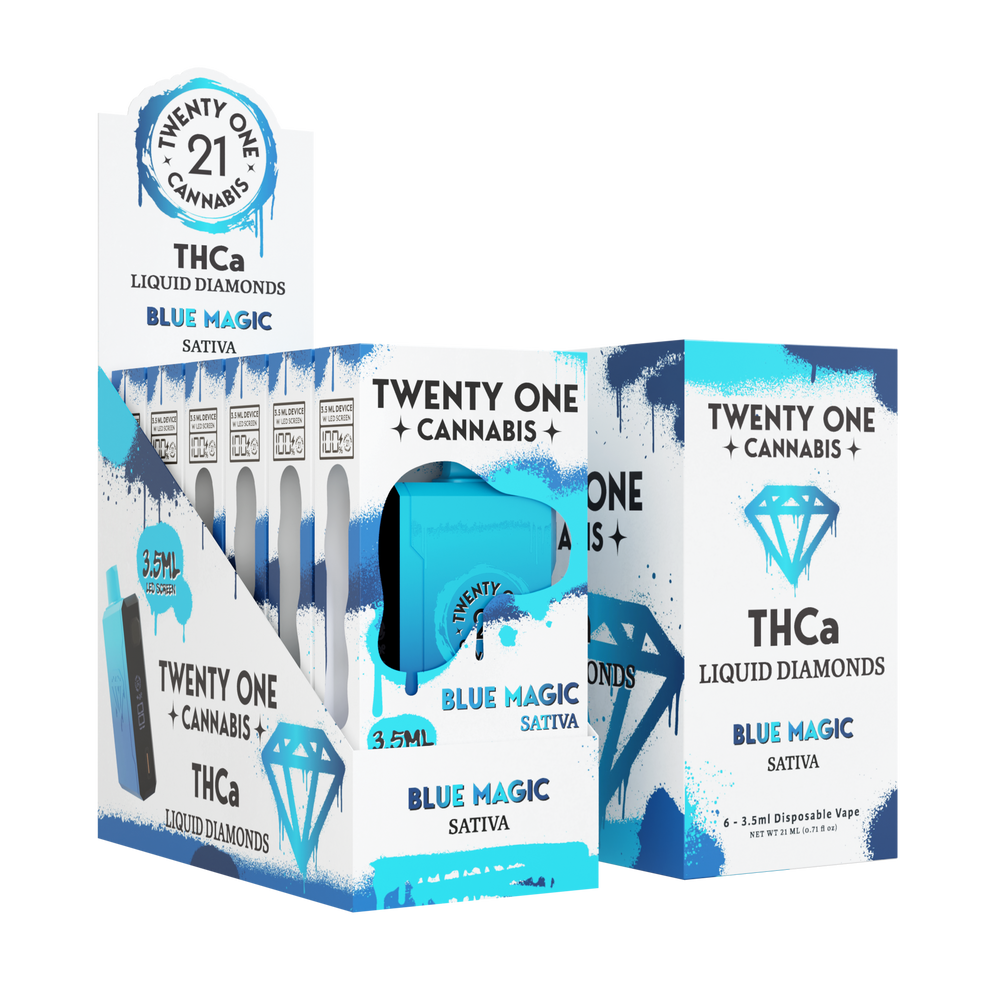 Twenty One Cannabis Liquid Diamonds Disposable 3.5ML (6pack) Mellow Fellow Brand