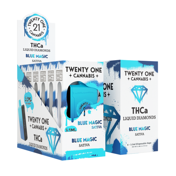 Twenty One Cannabis Liquid Diamonds Disposable 3.5ML (6pack) Mellow Fellow Brand