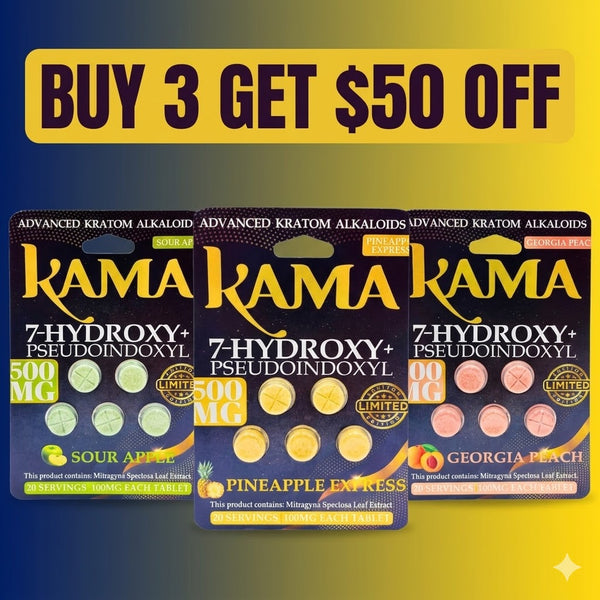 Kama 7-Hydroxy 500mg tab (10 pack 100mgx5)