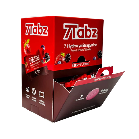 7Tabz Extra Strength Pure Extract Tablets | 30mg Per Tab | 1 Pack | 40 Count Display