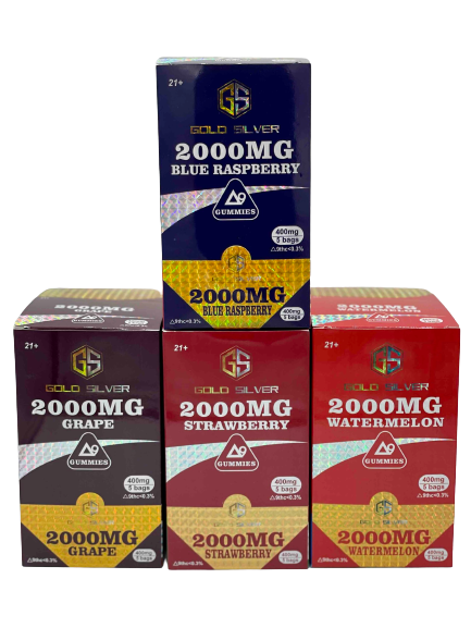 Gold Silver 2000 Gummies Delta 9 5pack (GS)