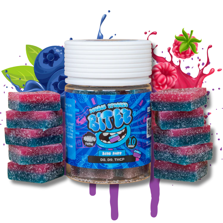 Double Stacked Bitez 6 Pack Jar Gummies