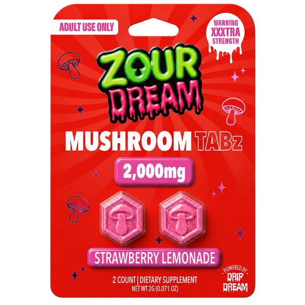 Zour Dream Muchroom Tabz 2000mg 2ct (10pack)