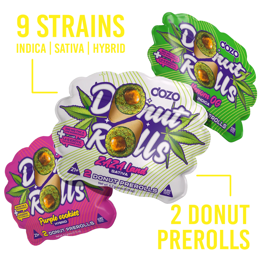 Dozo Donut Rolls 2 x 5pk Prerolls