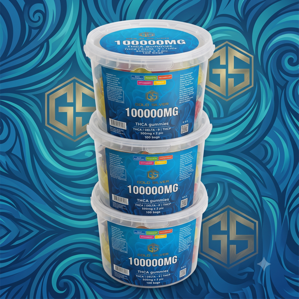 GS 100ct THCA Gummies Bucket