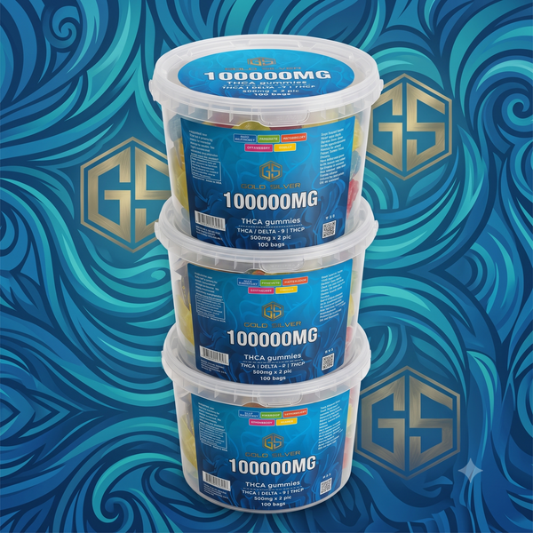 GS 100ct THCA Gummies Bucket