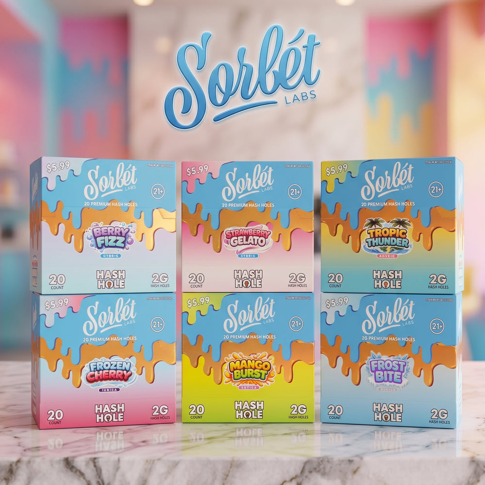 Sorbet $5.99 Single Hash Hole Prerolls (20ct)
