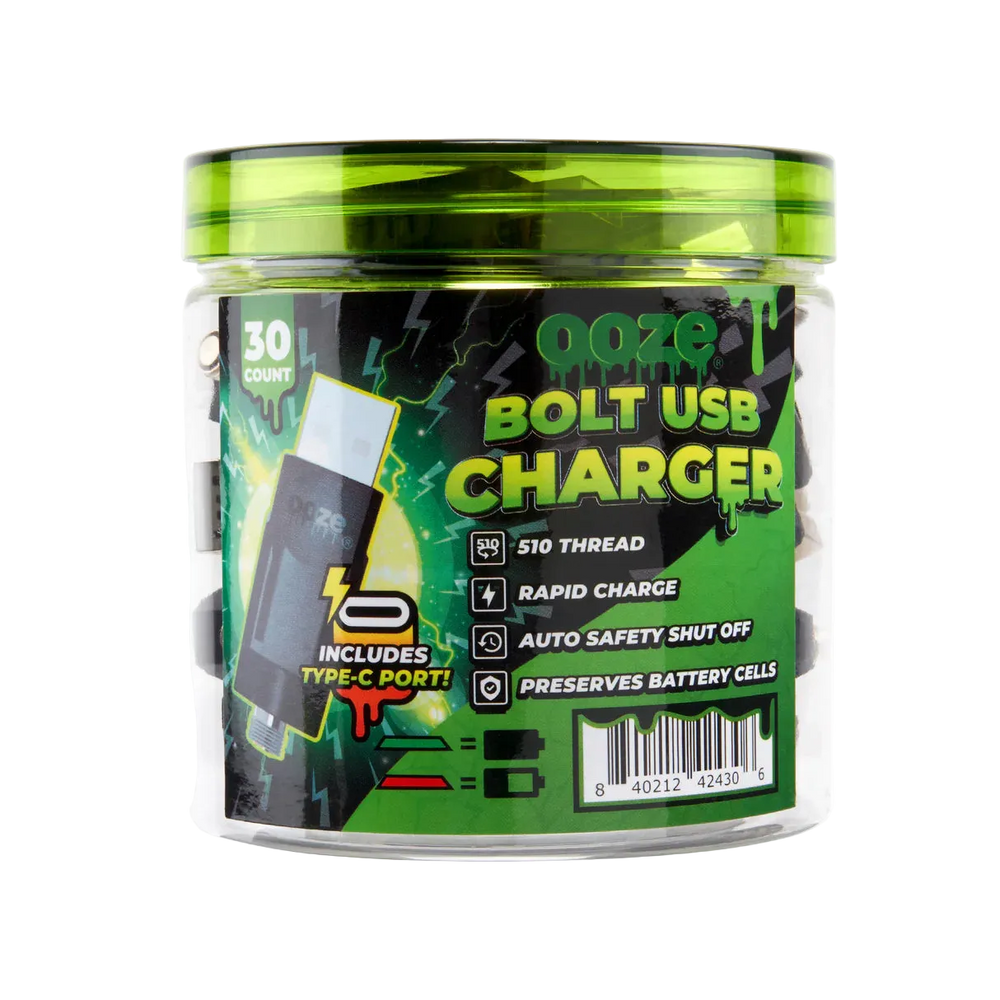 OOZE Bolt Charger – 510 Charger with Type-C Port