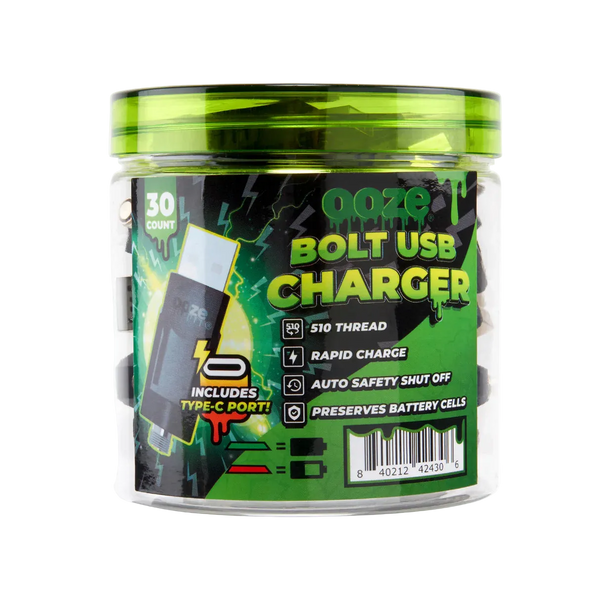 OOZE Bolt Charger – 510 Charger with Type-C Port