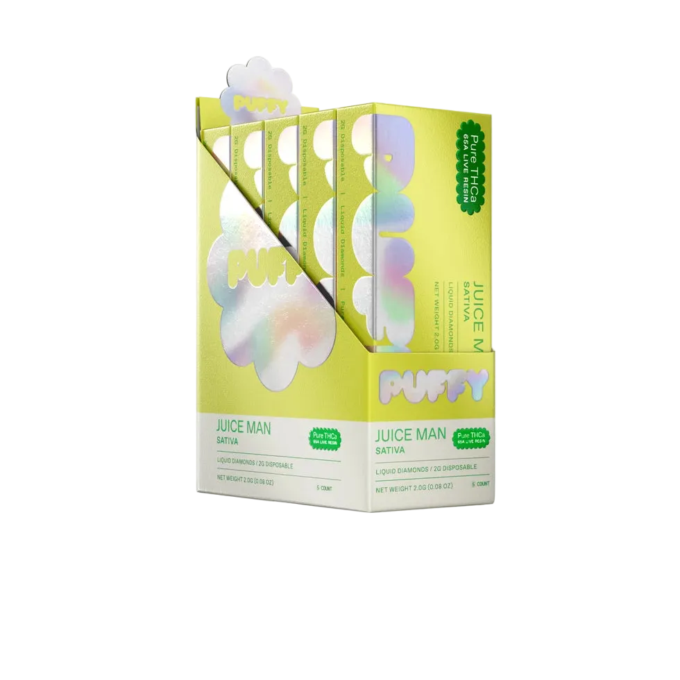 Puffy 2g Pure THCA Disposable (5 Pack)