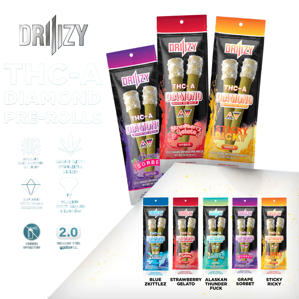 Driiizy THCA Prerolls (2x2g 10Pk)