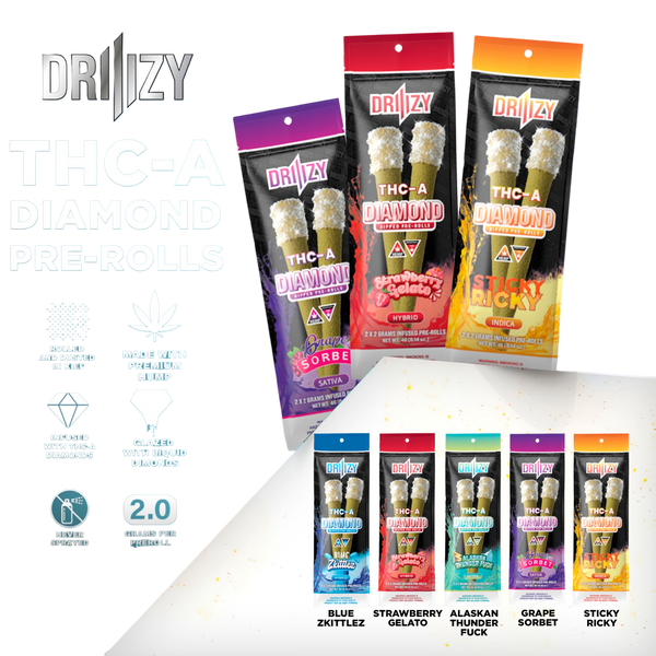 Driiizy THCA Prerolls (2x2g 10Pk)