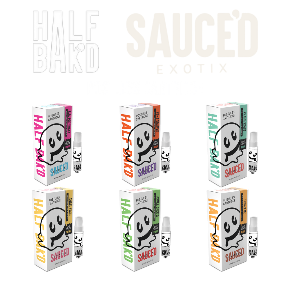 Half Bak'D Sauce'd Exotix 2G Cartridge (5Pk)