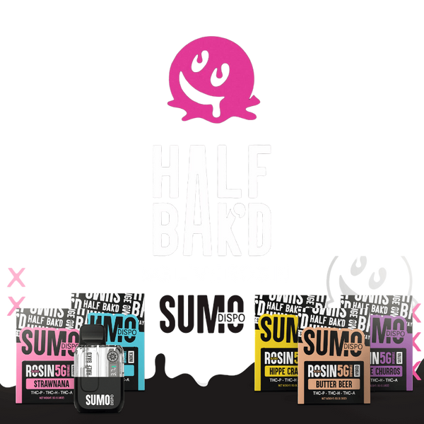 Half Bak'D Live Resin Sumo 5G Disposable (5 Pack)