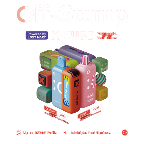 Off-Stamp X-Cube 25000 puffs  PODS (5 pack)