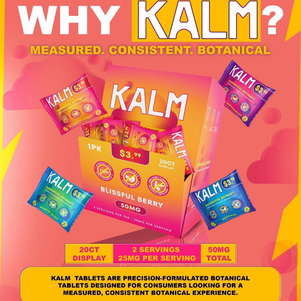 KALM Botanical Extracts 50mg Tab (20 Count Display)