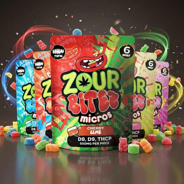Zour Bites Micros 3k 6ct Gummies (30ct)