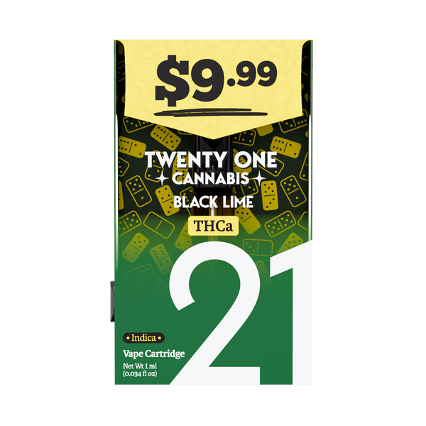 Twenty One Cannabis Cartridge 1ml Pre-Priced 9.99 (6 Pack) (By Mellow Fellow)