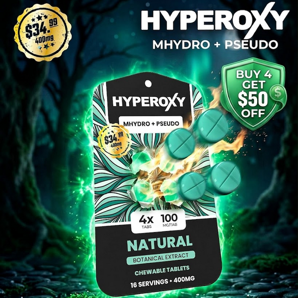 Hyperoxy Pure Extract Tab $34.99 4x100mg 10pack