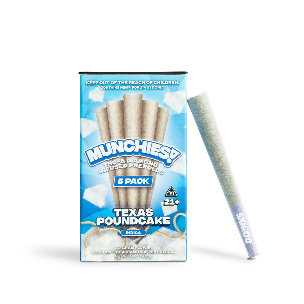 Munchies 5 Pack THCA Diamond infused Prerolls (10Pk)