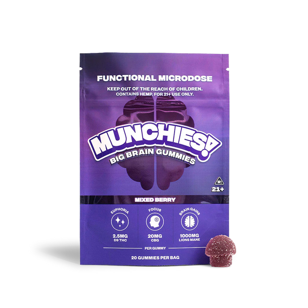 Munchies 20ct (5Pack) Functional Microdose Gummies