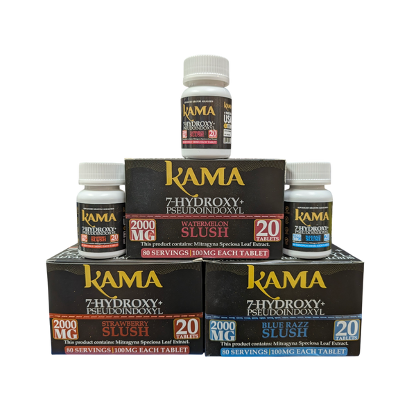 Kama 2000mg 20x100mg tab 9 pack bottles