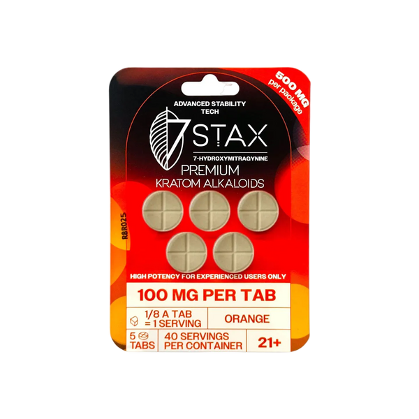 7 Stax 7 Hydroxymitragynine Tablets 100mg Box (5 Tablets (500mg) | Box of 10)