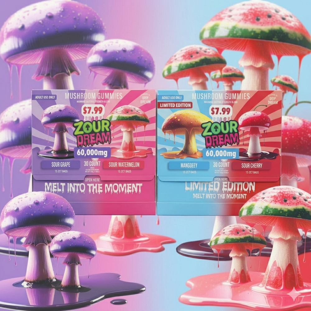 Zour Dream 60k mg Mushroom Gummies 30ct