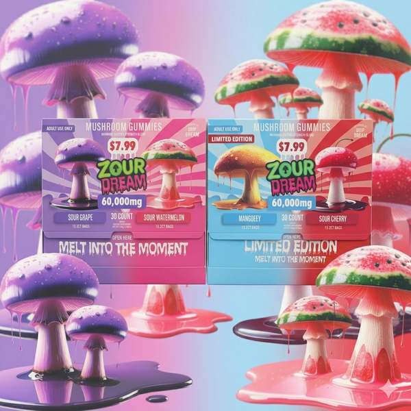 Zour Dream 60k mg Mushroom Gummies 30ct