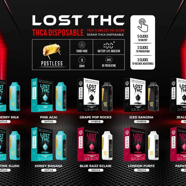 Lost THC 3g Liquid Diamonds  Disposable (5 Pack)(GS)
