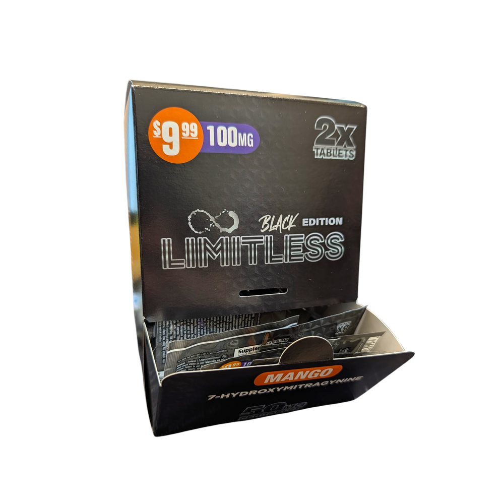 Limitless Black 100mg 2ct Tabs (40pk) (pre-priced $9.99)