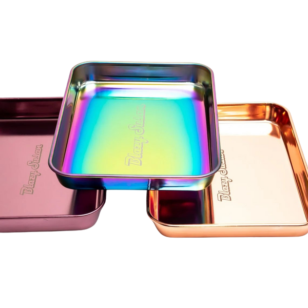 BLAZY SUSAN Stainless Steel Rolling Tray