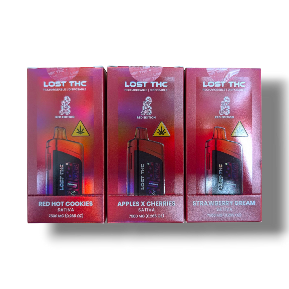 Lost THC V3 Disposable Red Edition CB9A + THCP 7.5G (5 Count)