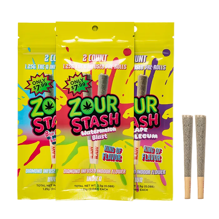 Zour Stash 2pk Preroll 7.99 (10 pack)