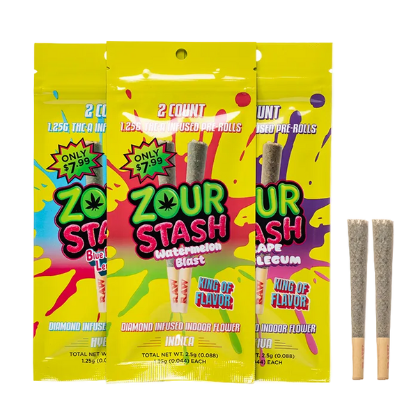 Zour Stash 2pk Preroll 7.99 (10 pack)